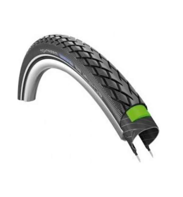 Schwalbe Marathon Reflex (Greenguard 3mm anti-lek), Zwart met reflectie, 28x1½, ETRTO 40-635
