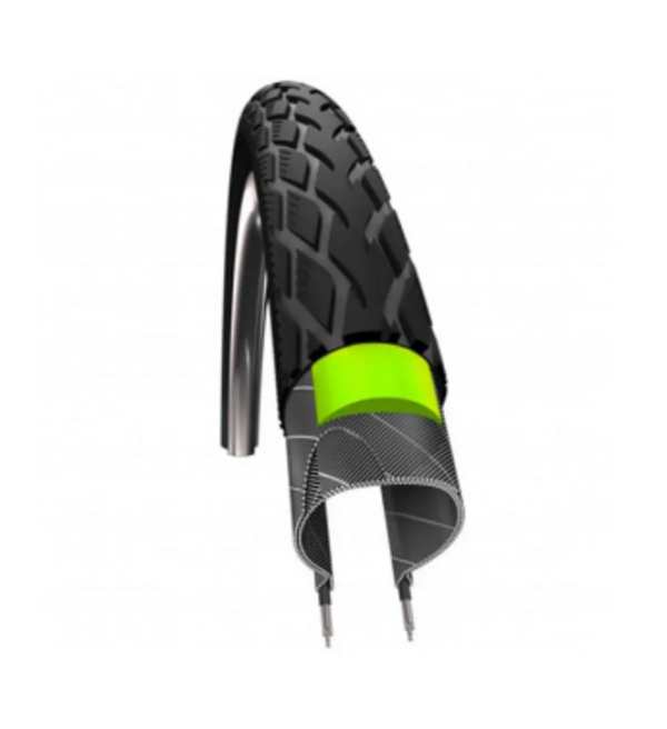 Schwalbe Marathon (Greenguard 3mm anti-lek), Zwart met reflectie, 26x1,75 ETRTO 47-559